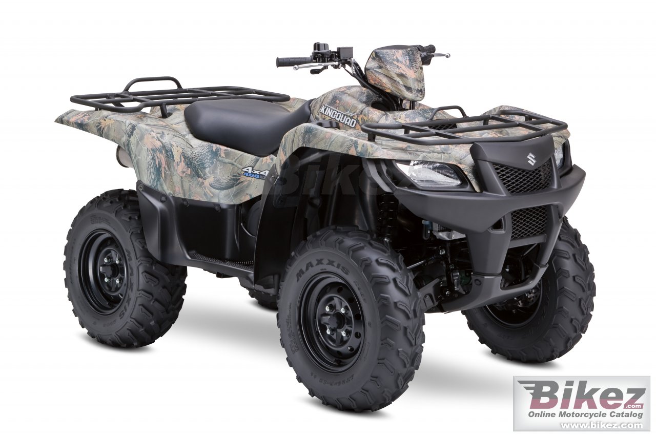 Big Suzuki kingquad 450axi 4x4 camo picture and wallpaper from Bikez.com